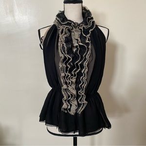 Robert Rodriguez for Neiman Marcus Ruffled Peplum Blouse